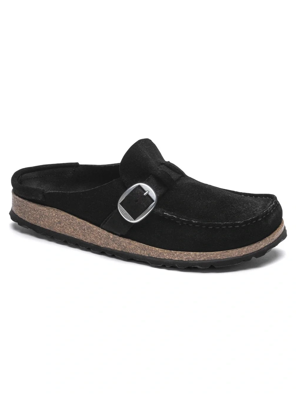 Birkenstock Buckley Black Suede Clogs Size 37 EU / US 6-6.5 Excellent Condition